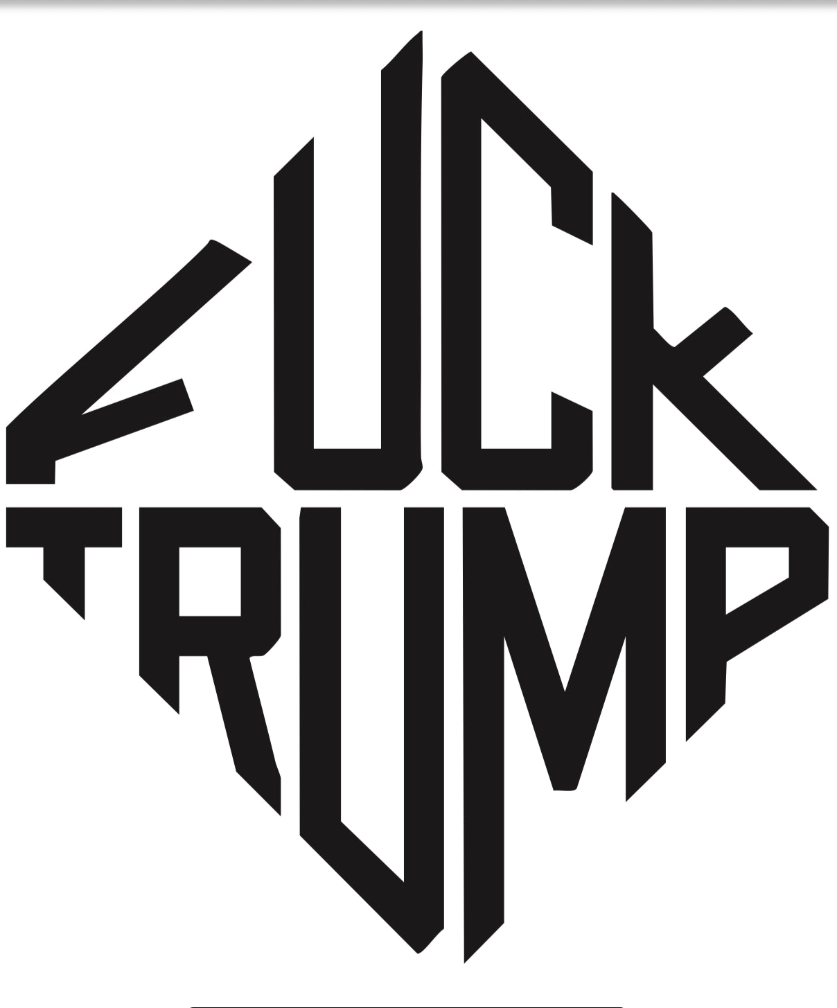 Incognito Fuck Trump Button Shirt